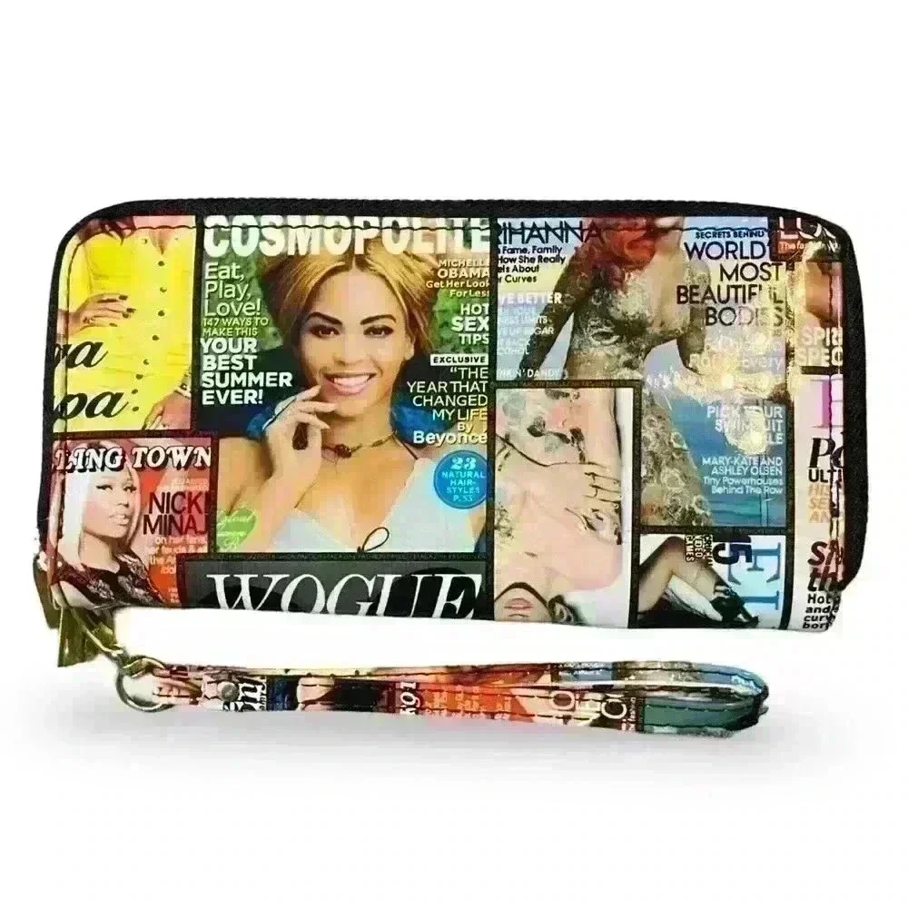 Beyoncé WALLET FASHION MAG COVERS RARE Beyoncé Rihanna Janet NWT